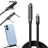240W Type C to C Cable with 360 Degree Aluminum Stand