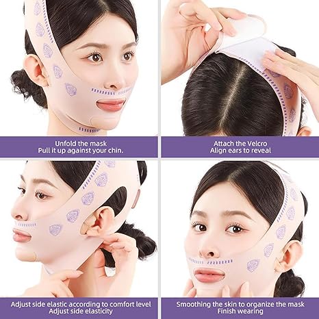 V-Line Face Lifting Tape - Reusable Beauty Face and Chin Lift Mask for Men and Women,
