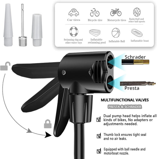 Foot Air Pump with Pressure Gauge