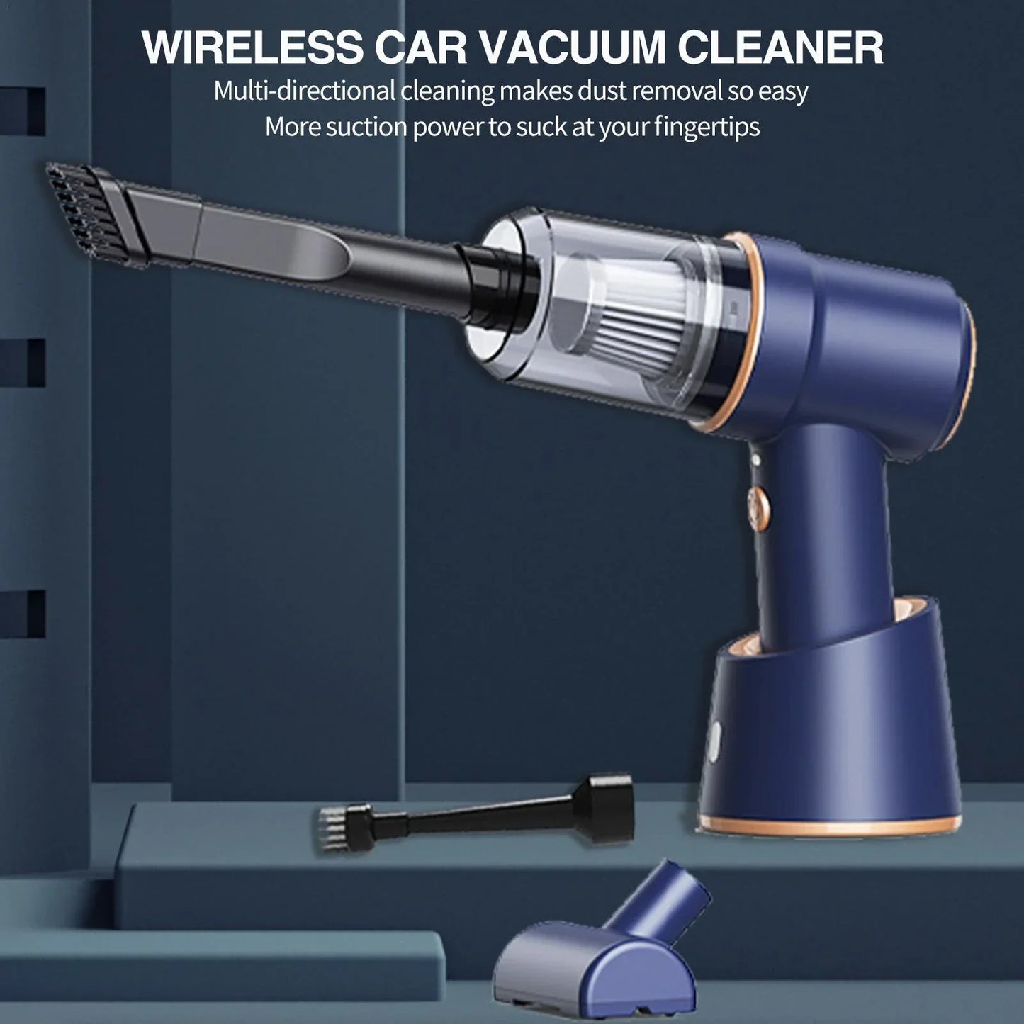 New Portable Car Vacuum Cleaner Wireless Handheld Vacuum Cleaner For Car Home Strong Suction Vacuum Cleaner and Air Blower 2in1