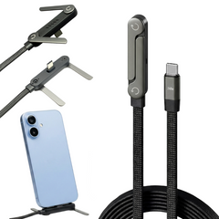 240W Type C to C Cable with 360 Degree Aluminum Stand