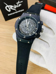 Hublot Skeleton Leather Straps - Premium Watch