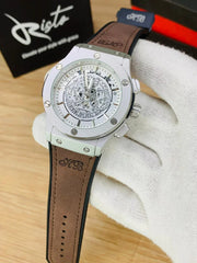 Hublot Skeleton Leather Straps - Premium Watch