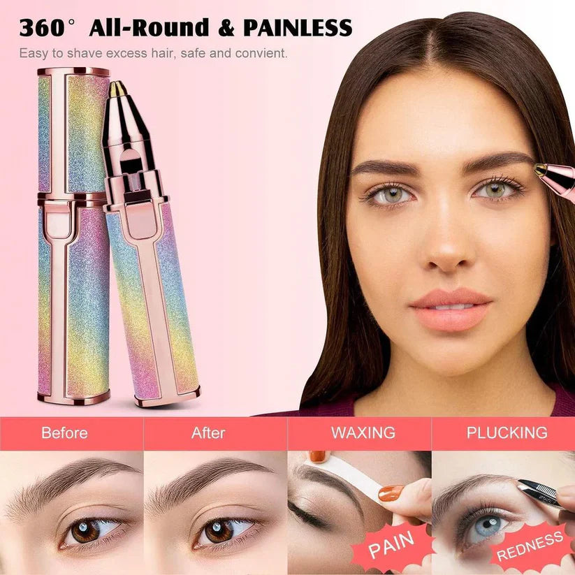Original 2 In 1 Rechargeable Flawless Eyebrow & Facial Hair Remover