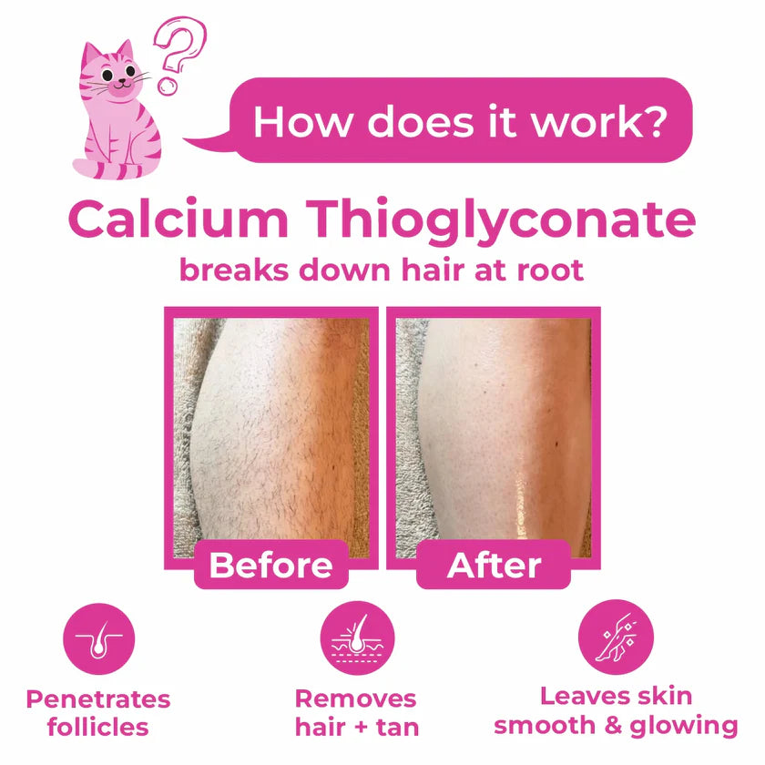 4-in-1 Orange Body Hair Removal Wax Powder Mask