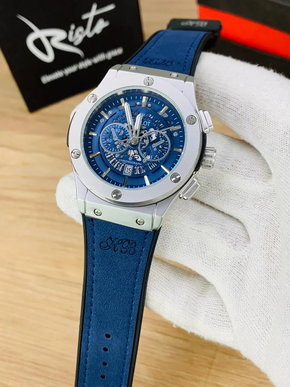 Hublot Skeleton Leather Straps - Premium Watch