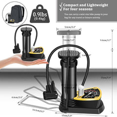 Foot Air Pump with Pressure Gauge