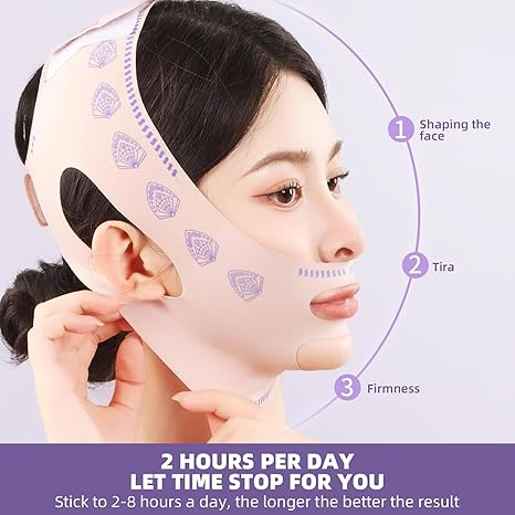 V-Line Face Lifting Tape - Reusable Beauty Face and Chin Lift Mask for Men and Women,
