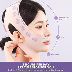 V-Line Face Lifting Tape - Reusable Beauty Face and Chin Lift Mask for Men and Women,