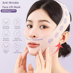 V-Line Face Lifting Tape - Reusable Beauty Face and Chin Lift Mask for Men and Women,