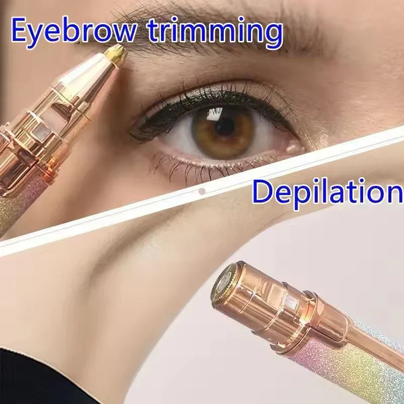 Original 2 In 1 Rechargeable Flawless Eyebrow & Facial Hair Remover