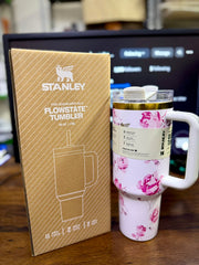 🌟✨ Personalized 40 oz Rhinestone Tumbler with Straw – Handmade Bedazzled Water Bottle 💎🥤
