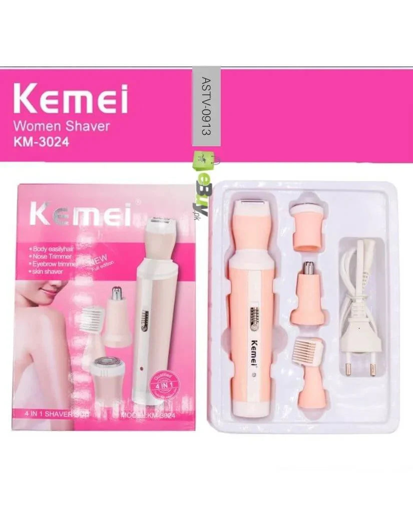 4 in 1 Shaver Women’s Trimmer for Face, Nose, Eyebrow, Body