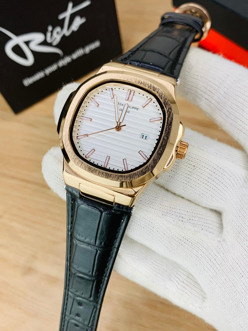 Patek Philippe Nautilus - Leather Strap