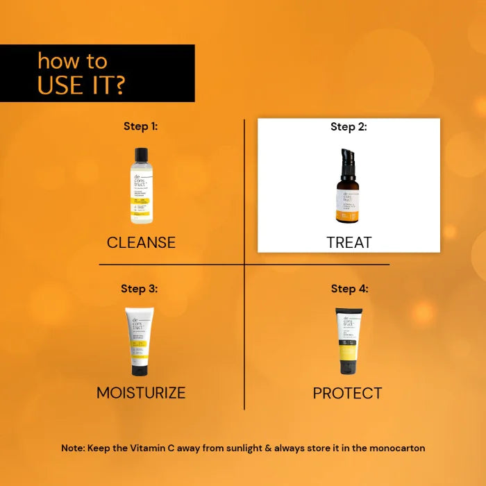 Vitamin C Serum For Face - 10% Vitamin C + 0.5 % Ferulic Acid | Non-Irritating , Non-Sticky